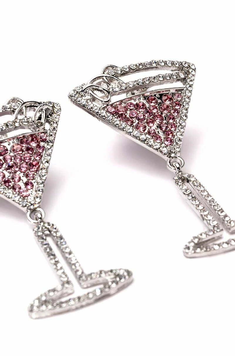 SHAKEN NOT STIRRED EMBELLISHED EARRINGS - Image 2