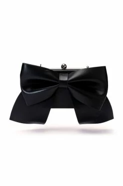 SITTING PRETTY FAUX LEATHER CLUTCH