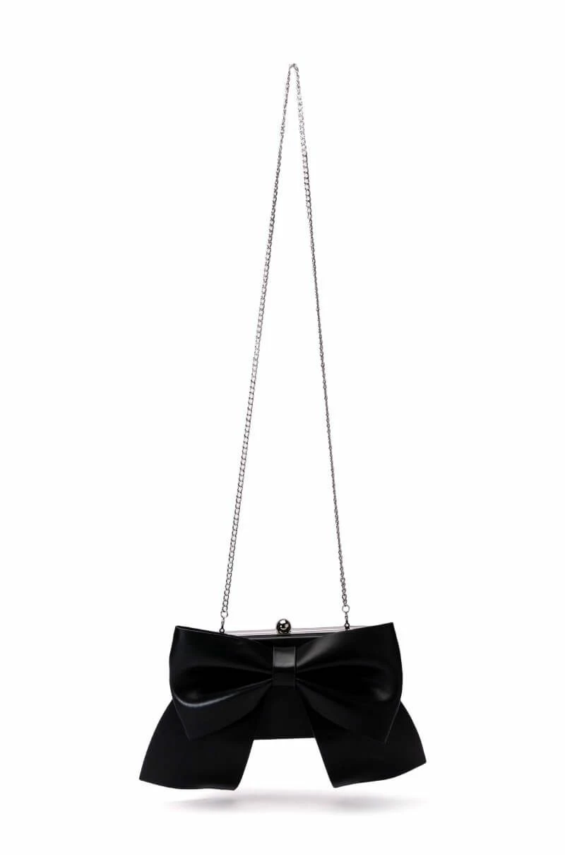 SITTING PRETTY FAUX LEATHER CLUTCH - Image 2