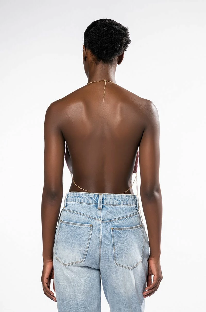 SWEET THANG SLEEVELESS EMBELLISHED CROP TOP IN PINK - Image 8