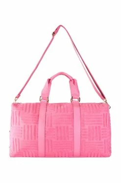 TERRY PINK WEEKEND BAG