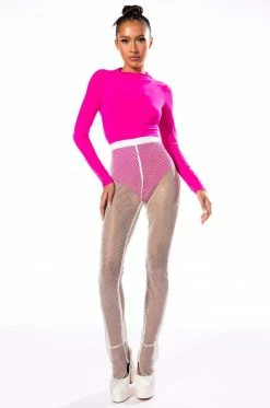 YOU CAN'T HANDLE THIS MESH RHINESTONE PANT